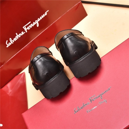 Replica Salvatore Ferragamo Leather Shoes For Men #893335 $118.00 USD for Wholesale
