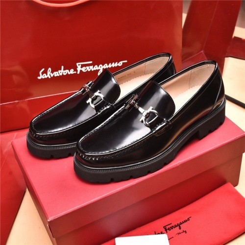 Salvatore Ferragamo Leather Shoes For Men #893336 $118.00 USD, Wholesale Replica Salvatore Ferragamo Leather Shoes