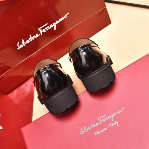 Replica Salvatore Ferragamo Leather Shoes For Men #893336 $118.00 USD for Wholesale