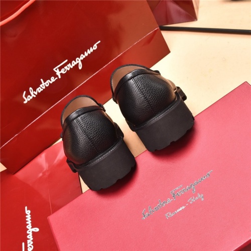 Replica Salvatore Ferragamo Leather Shoes For Men #893337 $118.00 USD for Wholesale