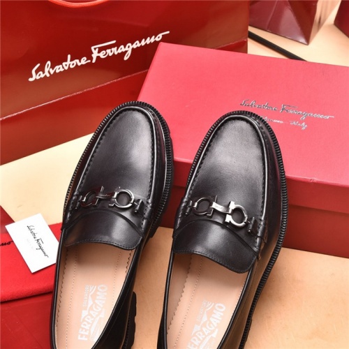 Replica Salvatore Ferragamo Leather Shoes For Men #893339 $118.00 USD for Wholesale