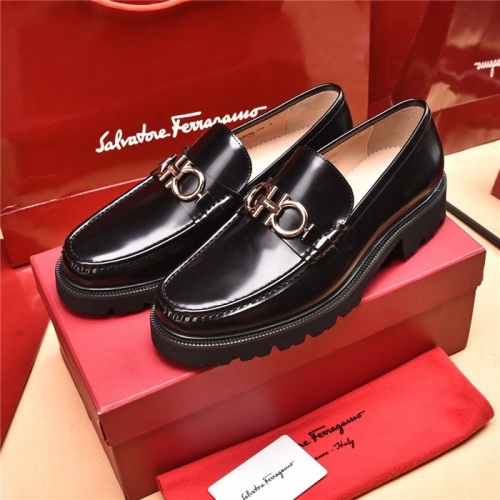 Ferragamo Salvatore FS Leather Shoes For Men #893340