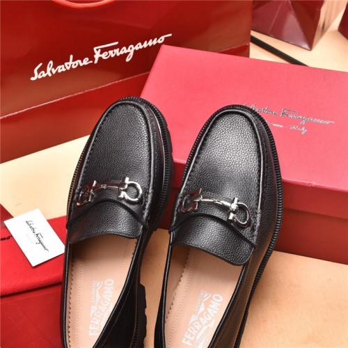 Replica Salvatore Ferragamo Leather Shoes For Men #893341 $118.00 USD for Wholesale