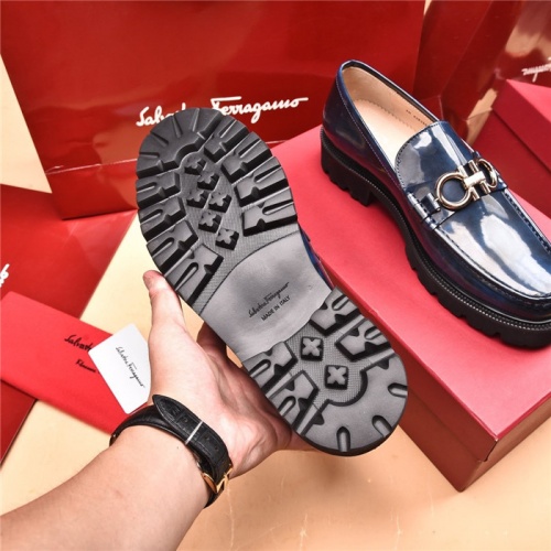 Replica Salvatore Ferragamo Leather Shoes For Men #893342 $118.00 USD for Wholesale