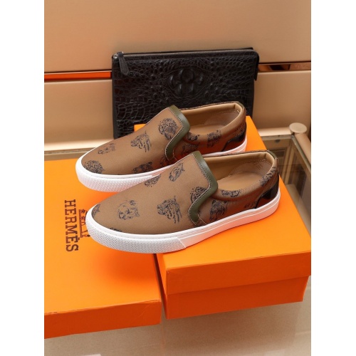 Replica Hermes Casual Shoes For Men #893628 $72.00 USD for Wholesale