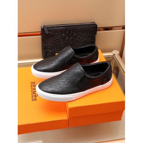 Replica Hermes Casual Shoes For Men #893630 $76.00 USD for Wholesale