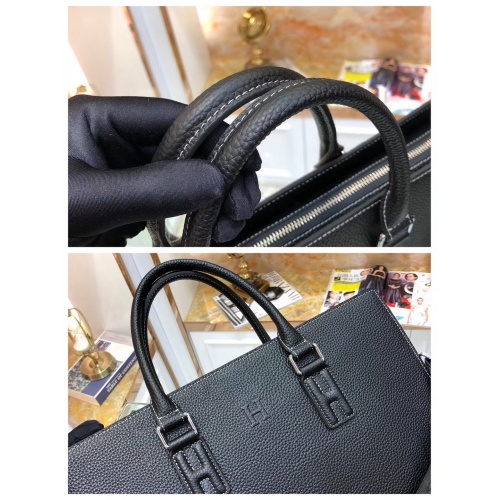 Replica Hermes AAA Man Handbags #893798 $155.00 USD for Wholesale