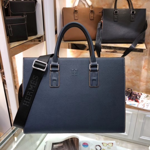 Replica Hermes AAA Man Handbags #893799 $155.00 USD for Wholesale