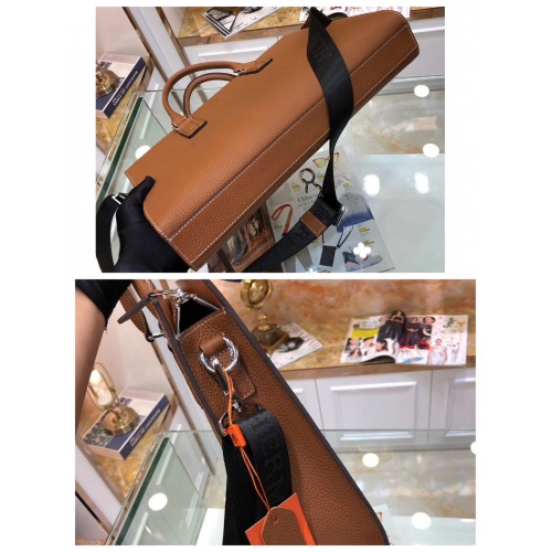 Replica Hermes AAA Man Handbags #893800 $155.00 USD for Wholesale