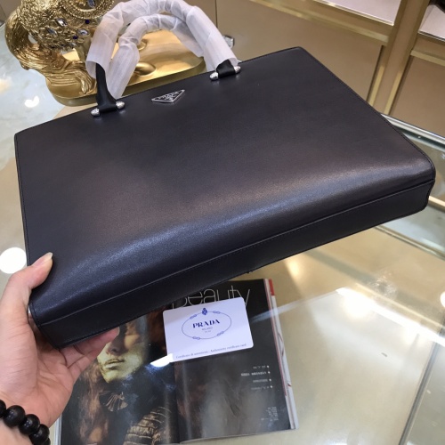 Replica Prada AAA Man Handbags #893812 $155.00 USD for Wholesale