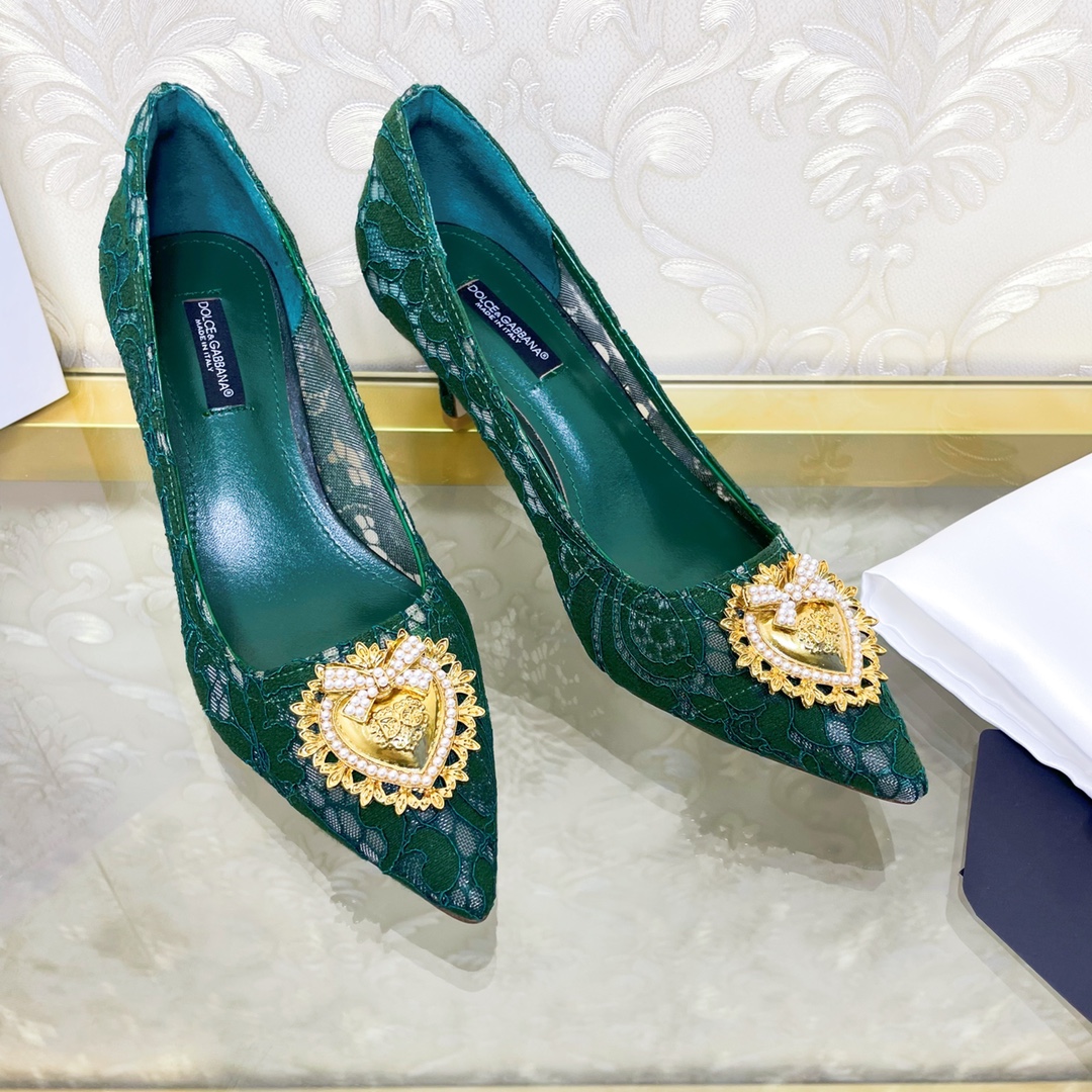 dolce gabbana emerald shoes