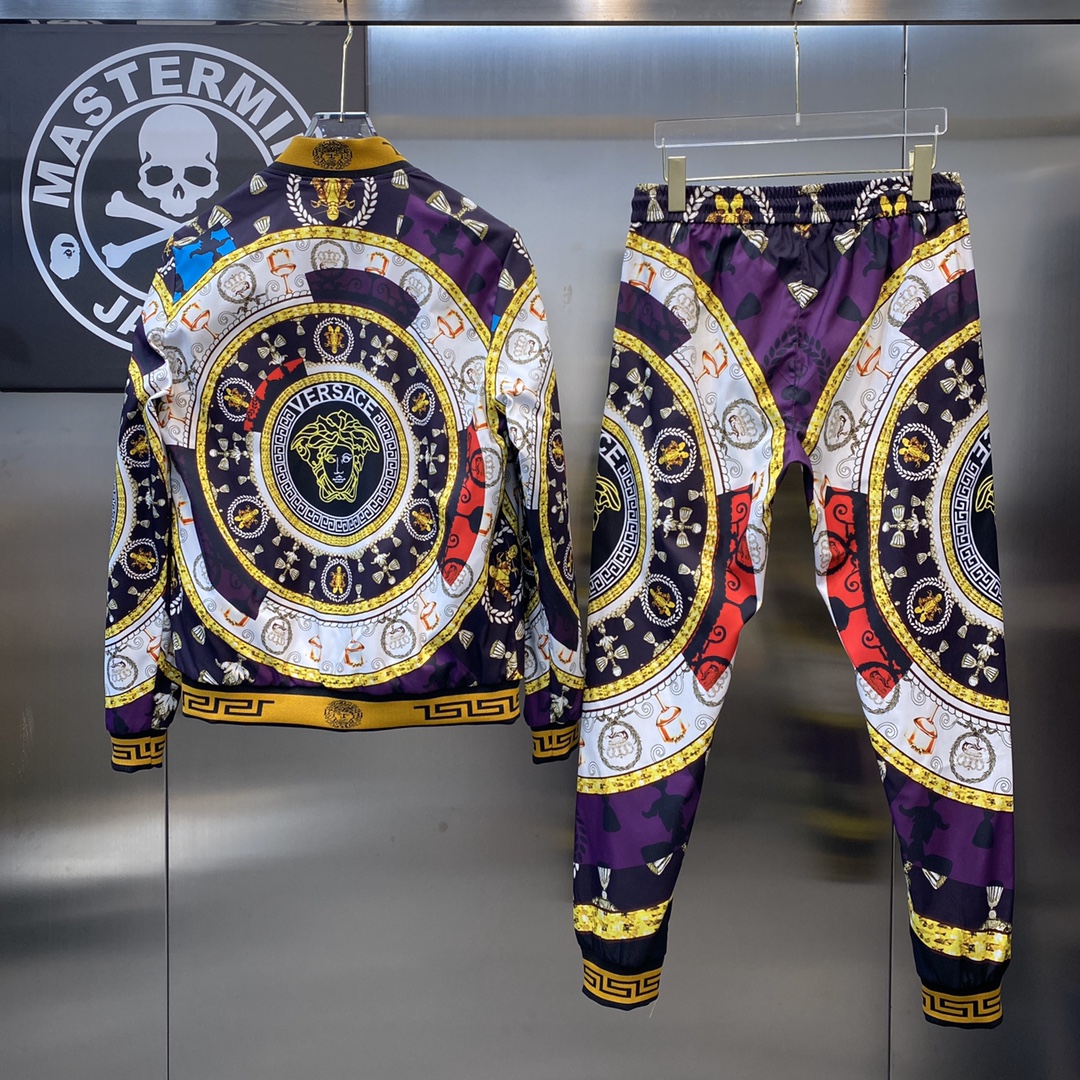 Versace Tracksuits Long Sleeved For Men 891909 76.00 USD, Wholesale