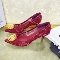 $80.00 USD Dolce & Gabbana D&G High-Heeled Shoes For Women #887606