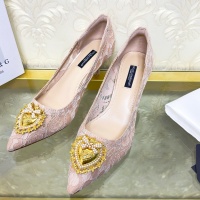 $80.00 USD Dolce & Gabbana D&G High-Heeled Shoes For Women #887610