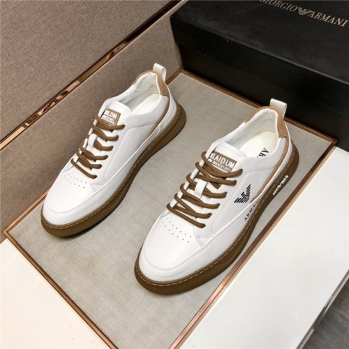 Armani Casual Shoes For Men #893871 $80.00 USD, Wholesale Replica Armani Casual Shoes