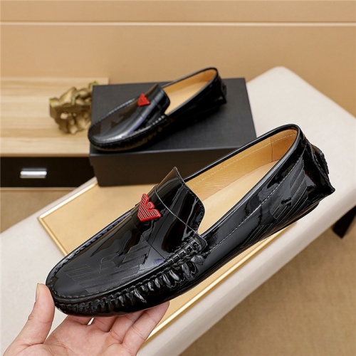 Replica Armani Leather Shoes For Men #893875 $68.00 USD for Wholesale
