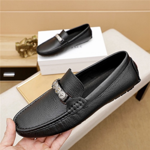 Replica Versace Leather Shoes For Men #893880 $68.00 USD for Wholesale
