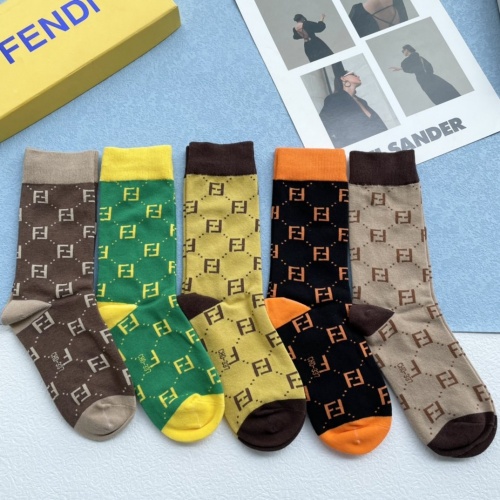 Replica Fendi Socks #894005 $27.00 USD for Wholesale