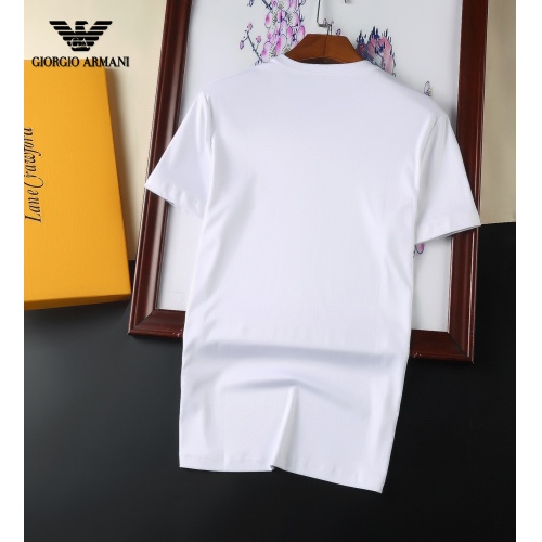 Replica Armani T-Shirts Short Sleeved For Men #894044 $25.00 USD for Wholesale
