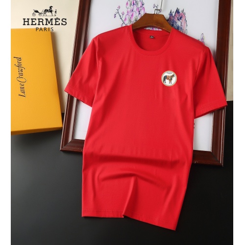 Hermes T-Shirts Short Sleeved For Men #894051 $25.00 USD, Wholesale Replica Hermes T-Shirts