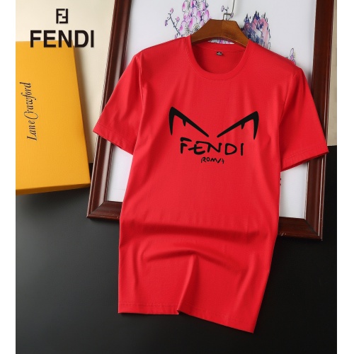 Fendi T-Shirts Short Sleeved For Men #894147 $25.00 USD, Wholesale Replica Fendi T-Shirts