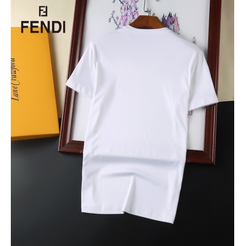 Replica Fendi T-Shirts Short Sleeved For Men #894148 $25.00 USD for Wholesale