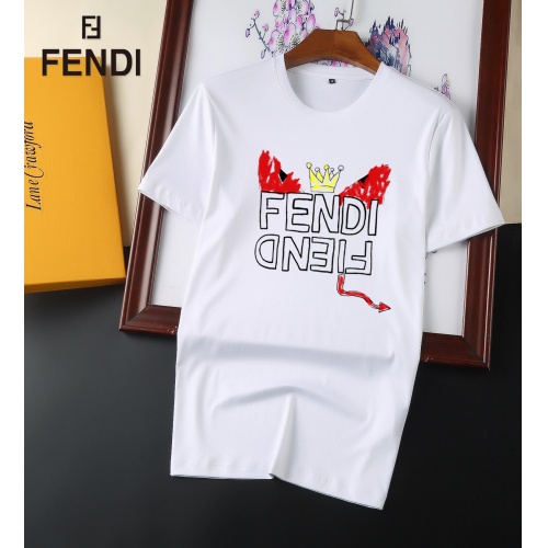 Fendi T-Shirts Short Sleeved For Men #894152 $25.00 USD, Wholesale Replica Fendi T-Shirts