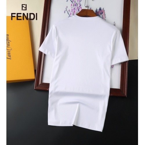 Replica Fendi T-Shirts Short Sleeved For Men #894152 $25.00 USD for Wholesale