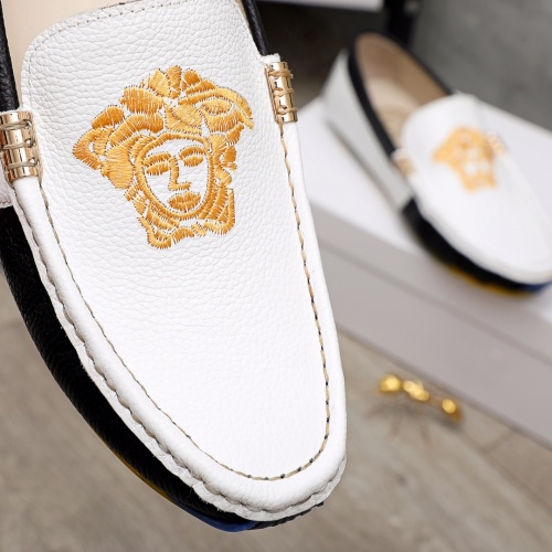 Replica Versace Leather Shoes For Men #894399 $68.00 USD for Wholesale