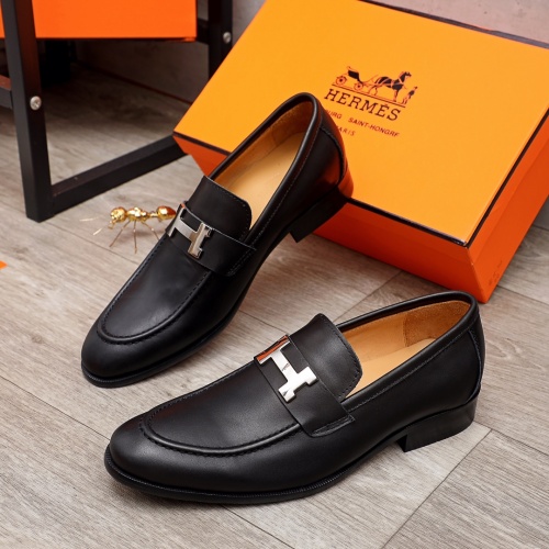 Hermes Leather Shoes For Men #894437 $92.00 USD, Wholesale Replica Hermes Leather Shoes