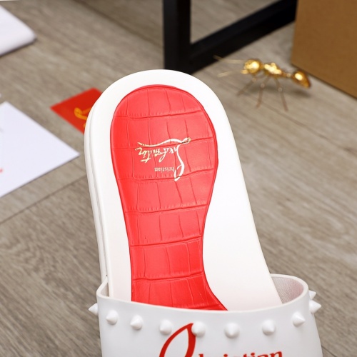 Replica Christian Louboutin CL Slippers For Men #894451 $56.00 USD for Wholesale