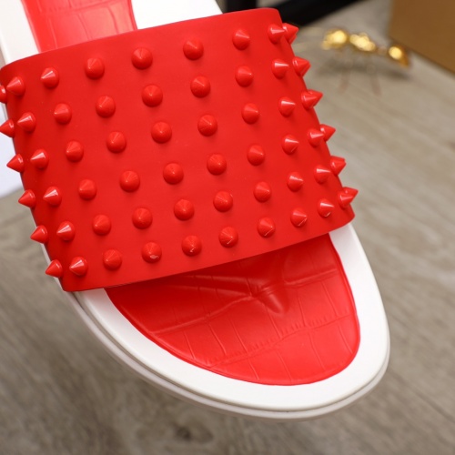 Replica Christian Louboutin CL Slippers For Men #894452 $56.00 USD for Wholesale