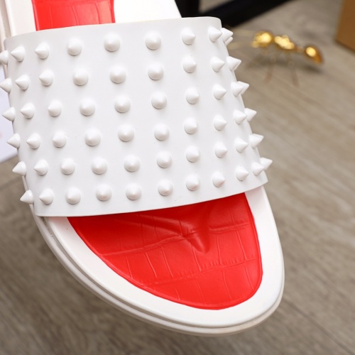 Replica Christian Louboutin CL Slippers For Men #894453 $56.00 USD for Wholesale