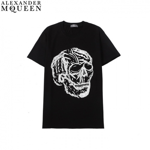 Alexander McQueen T-shirts Short Sleeved For Men #894595 $25.00 USD, Wholesale Replica Alexander McQueen T-shirts