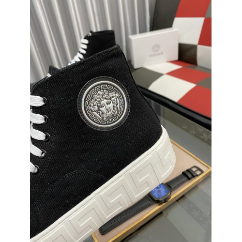 Replica Versace High Tops Shoes For Men #894772 $85.00 USD for Wholesale