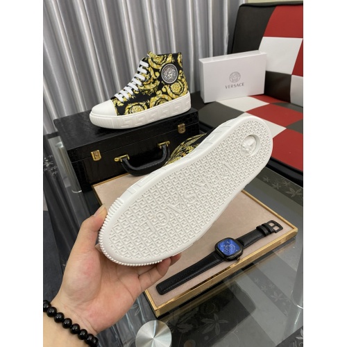 Replica Versace High Tops Shoes For Men #894776 $85.00 USD for Wholesale