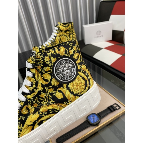Replica Versace High Tops Shoes For Men #894778 $85.00 USD for Wholesale