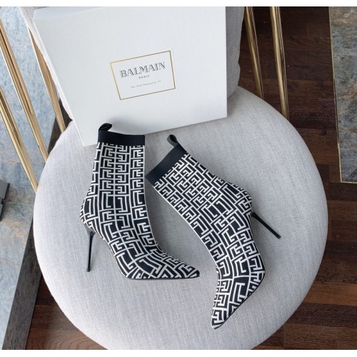 Replica Balmain Boots For Women #894913 $125.00 USD for Wholesale