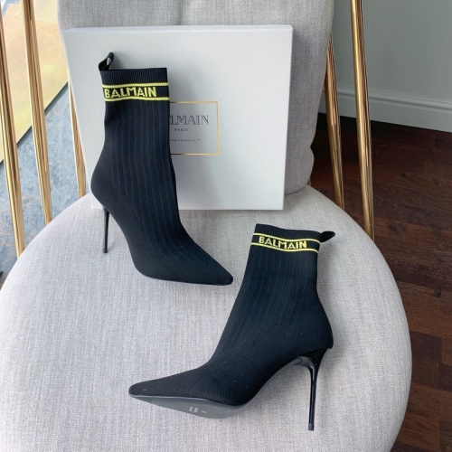 Replica Balmain Boots For Women #894914 $125.00 USD for Wholesale