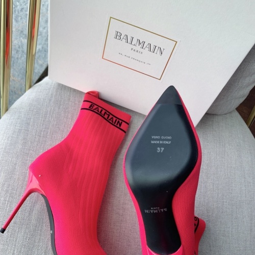 Replica Balmain Boots For Women #894917 $125.00 USD for Wholesale