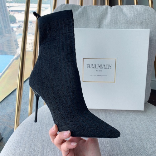 Replica Balmain Boots For Women #894918 $125.00 USD for Wholesale