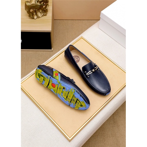 Replica Versace Leather Shoes For Men #895034 $68.00 USD for Wholesale