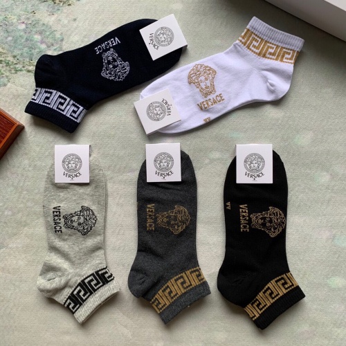 Replica Versace Socks #895173 $27.00 USD for Wholesale