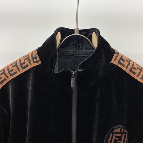 Replica Fendi Tracksuits Long Sleeved For Men #895242 $96.00 USD for Wholesale
