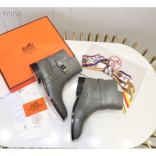 Replica Hermes Boots For Women #895269 $92.00 USD for Wholesale