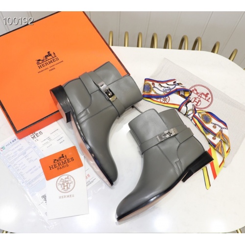 Replica Hermes Boots For Women #895269 $92.00 USD for Wholesale