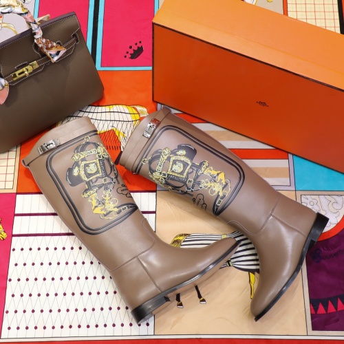 Replica Hermes Boots For Women #895325 $118.00 USD for Wholesale