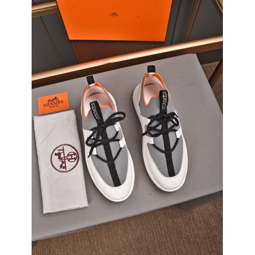 Replica Hermes Casual Shoes For Men #895394 $92.00 USD for Wholesale