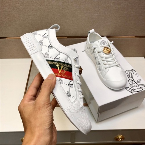 Replica Versace Casual Shoes For Men #895435 $80.00 USD for Wholesale