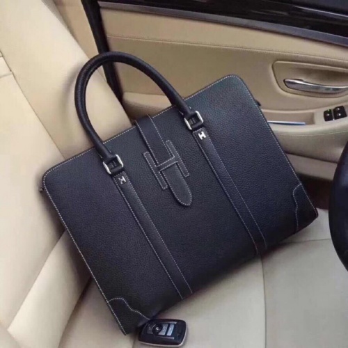 Replica Hermes AAA Man Handbags #895528 $108.00 USD for Wholesale